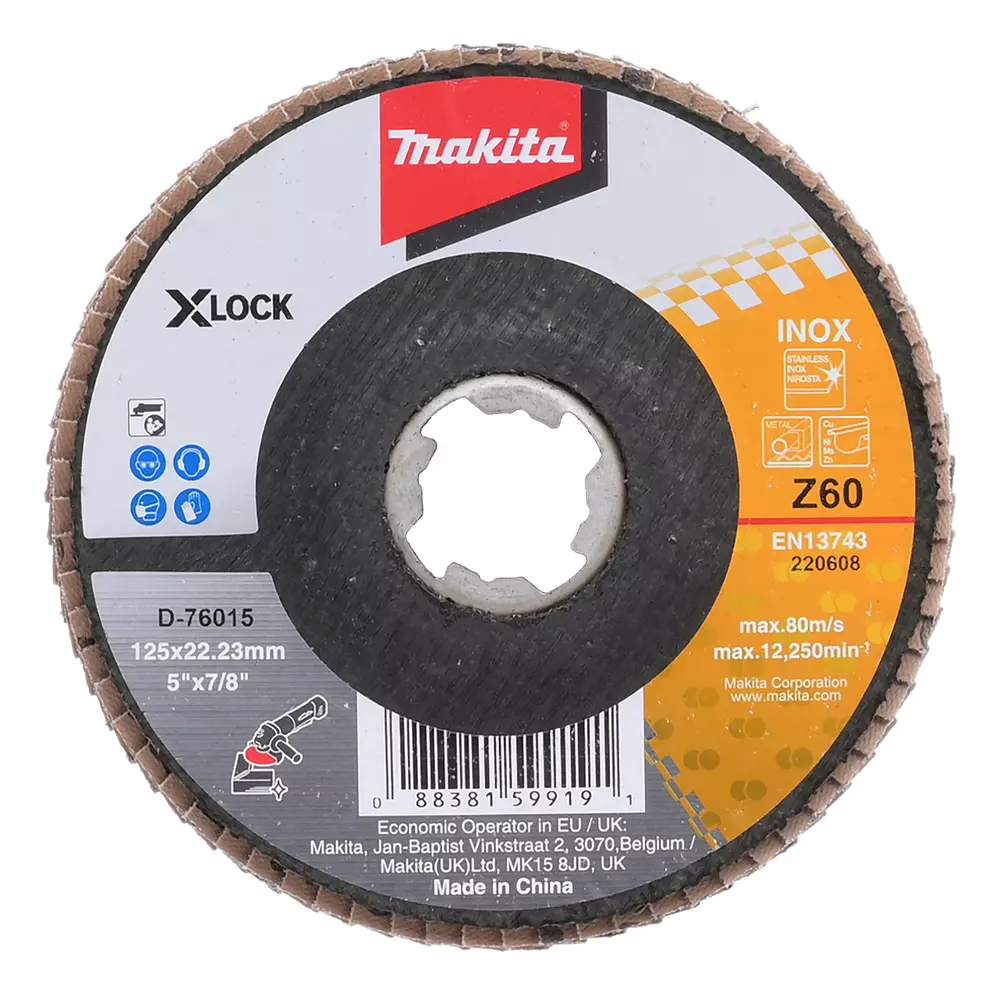 Disco de l&aacute;minas X-Lock, 125 mm, Z60 MAKITA D-76015