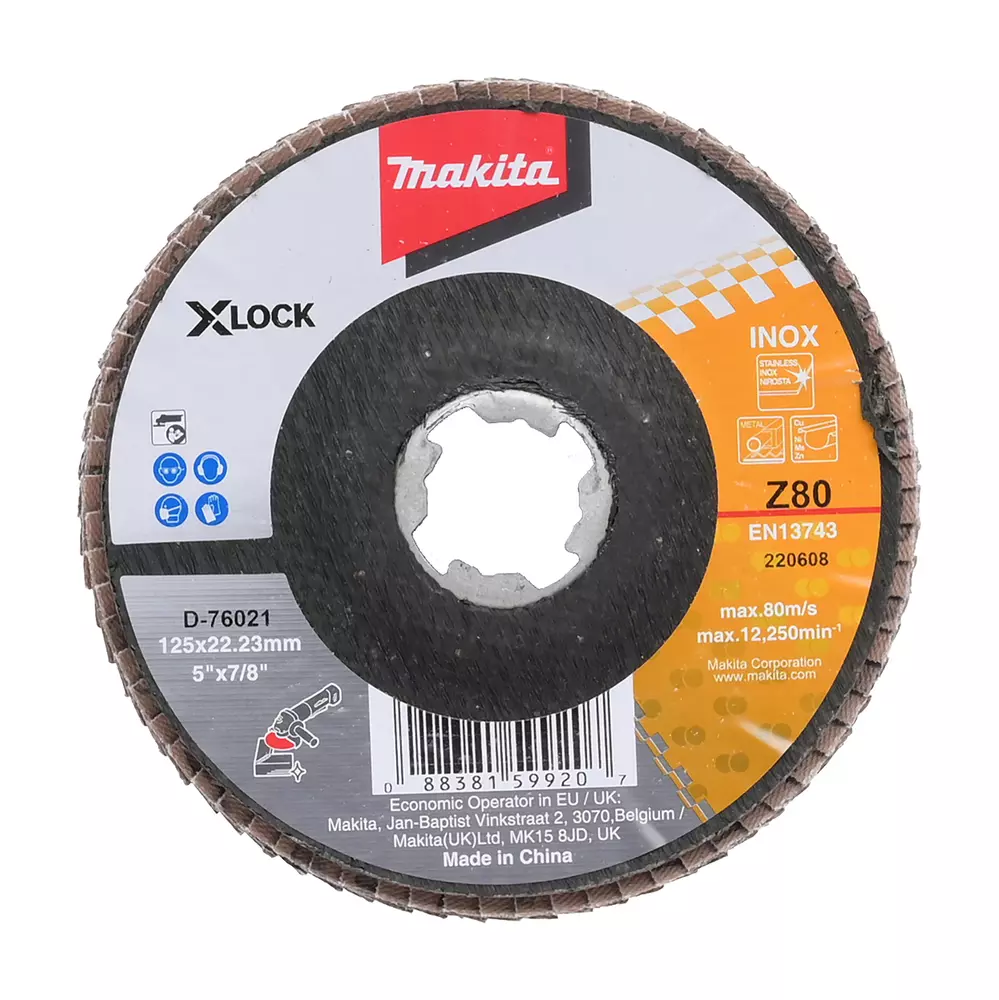 Disco de l&aacute;minas X-Lock, 125 mm, Z80 MAKITA D-76021