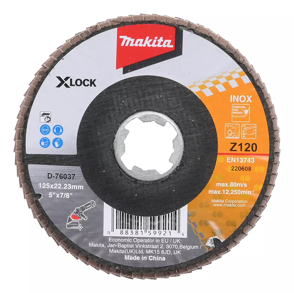 Disco de l&aacute;minas X-Lock, 125 mm, Z120 MAKITA D-76037