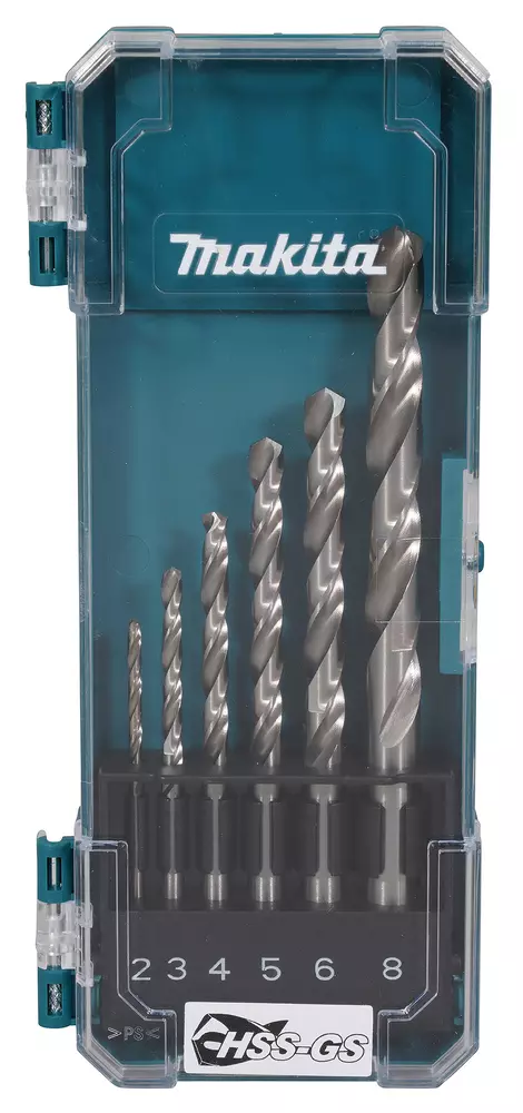 Estuche brocas de metal HSS-GS, 6 pcs MAKITA D-78346