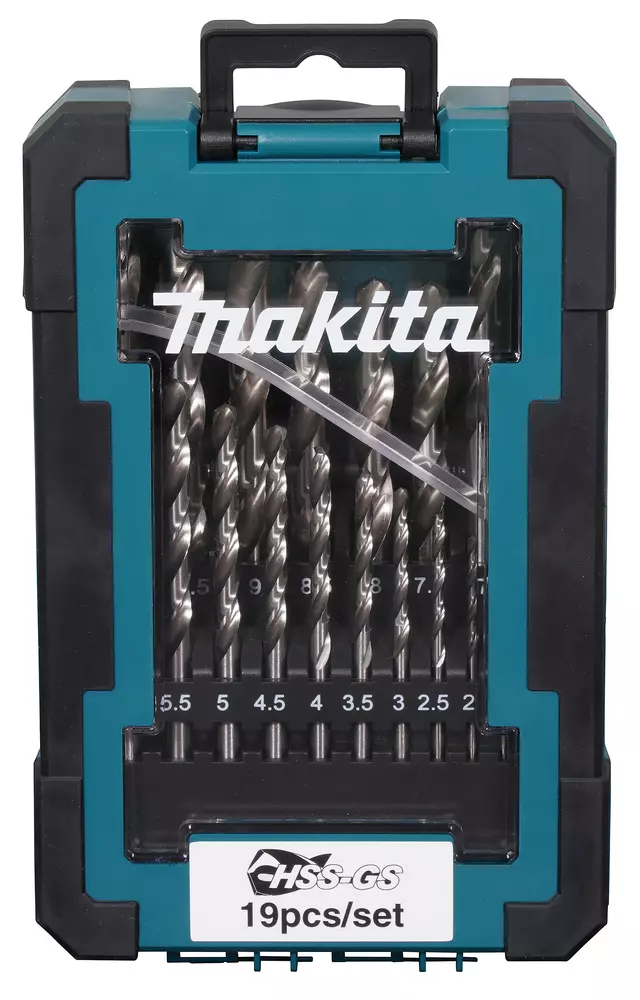 Estuche brocas HSS-GS, 19 pcs MAKITA D-78352