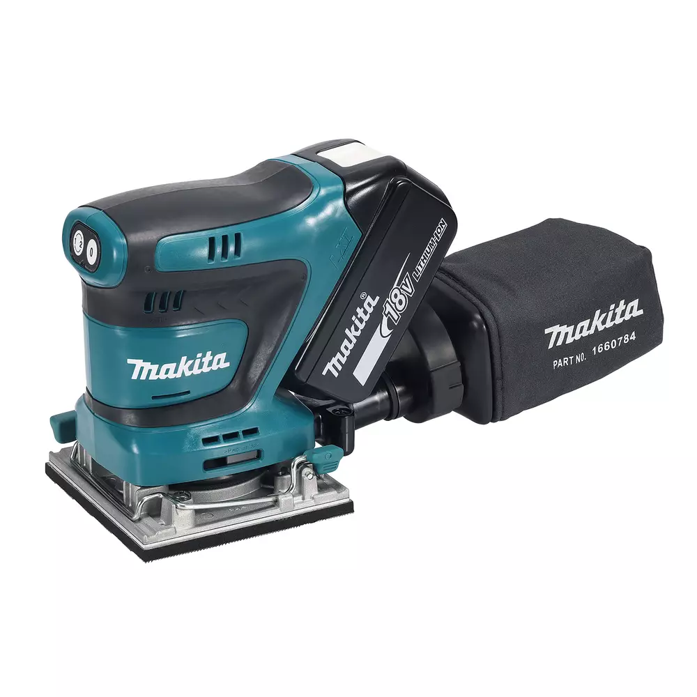 Lijadora de acabado LXT&reg;  18V&middot; 112 x 102 mm &middot; 14.000 min?&sup1; MAKITA DBO484Z