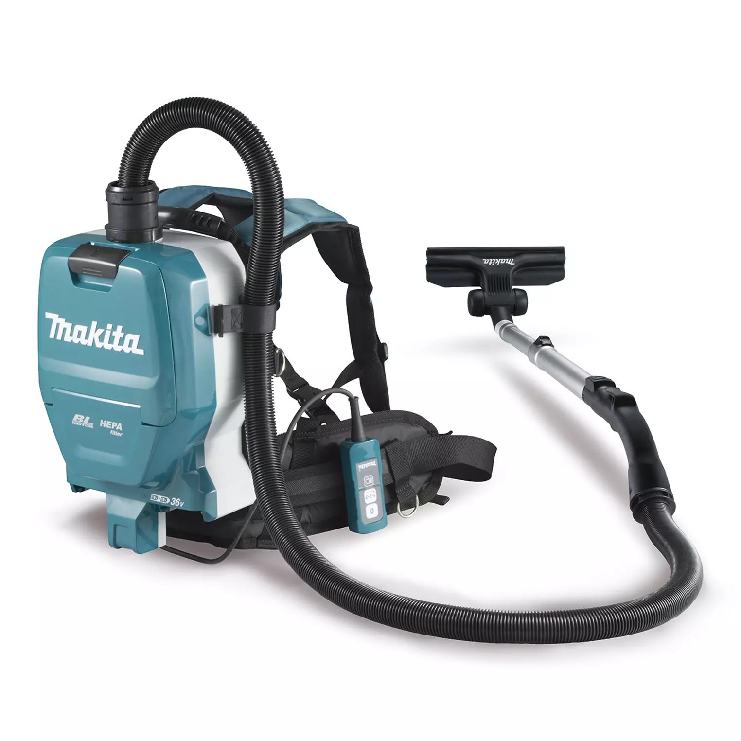 Aspirador de mochila BL 18Vx2 LXT 2L 4 Velocidades tubo aluminio+ pie