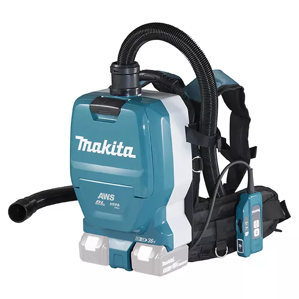 Aspirador de mochila BL 18Vx2 LXT 2L 2 Velocidades AWS Adaptadores