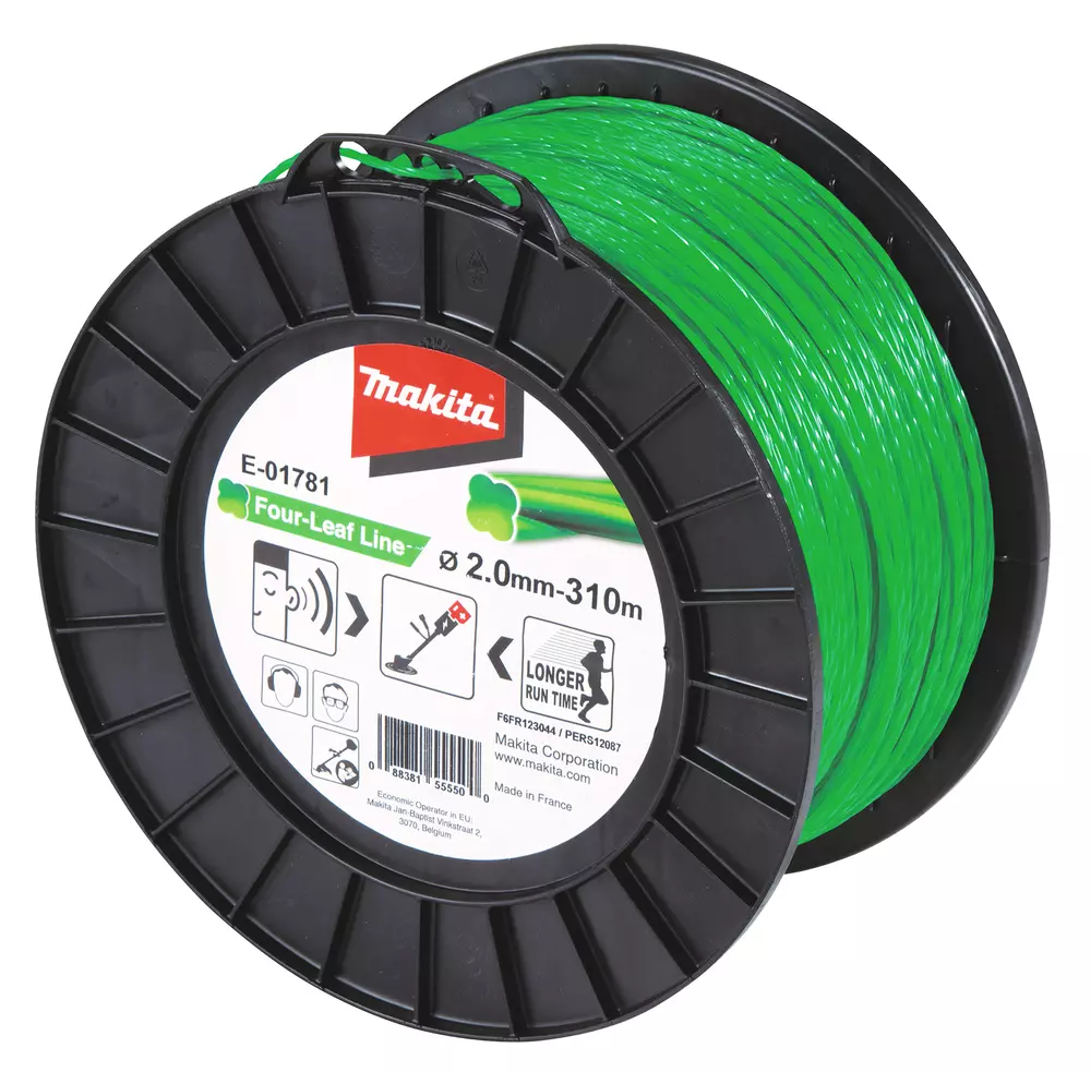 Hilo de cuatro hojas de nylon de 2,0 mm x 310 m MAKITA E-01781