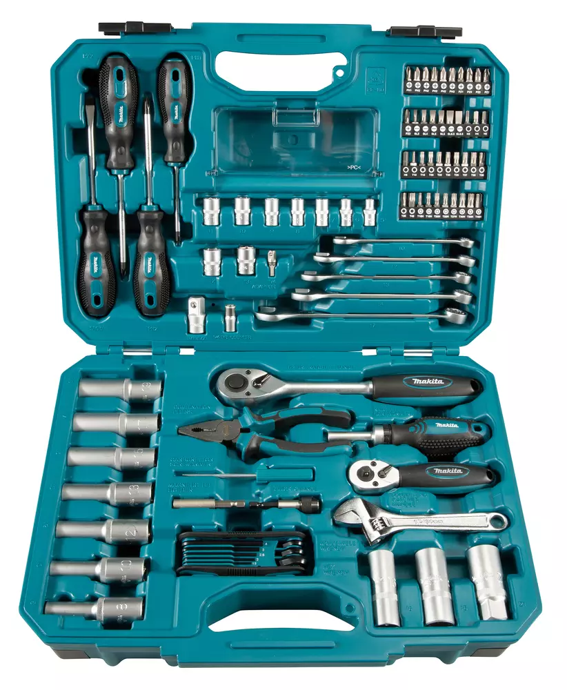 Malet&iacute;n de herramientas manuales, 87 pcs. MAKITA E-08458