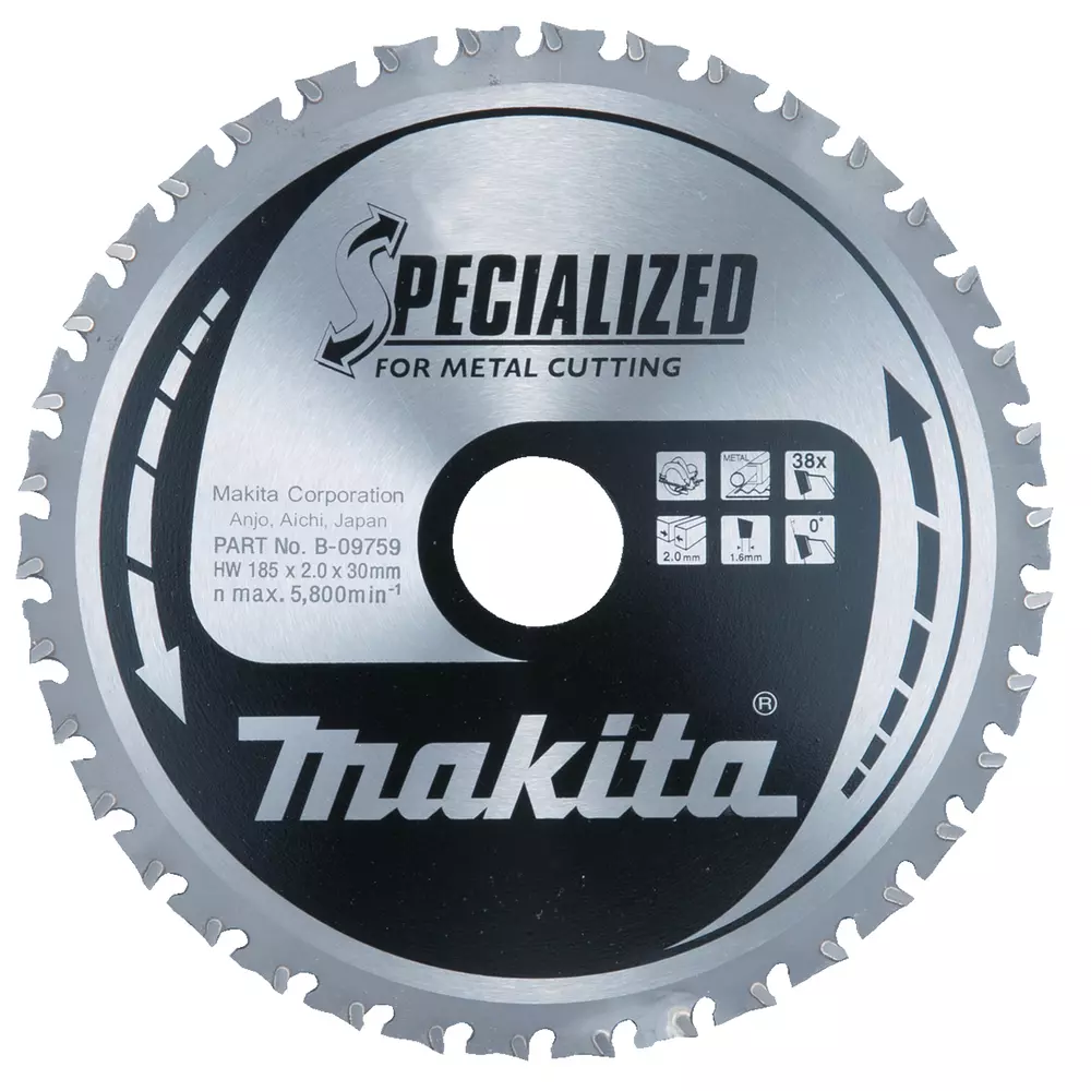 Disco sierra circular , T.C.T, 185 x 30 mm, 38T MAKITA E-14299