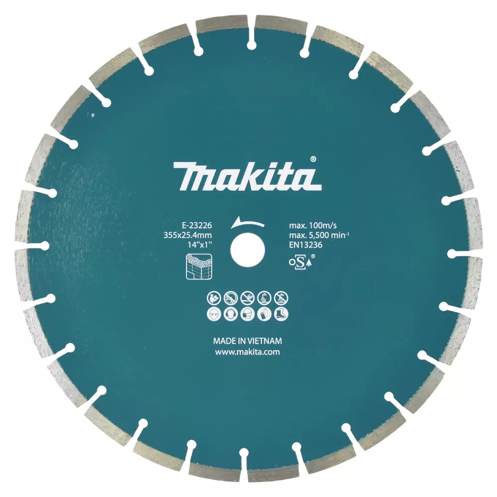 Disco de diamante 25,4 x 355 mm MAKITA E-23226