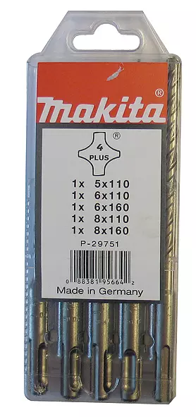 Estuche de brocas SDS-PLUS Mak2 5 pcs