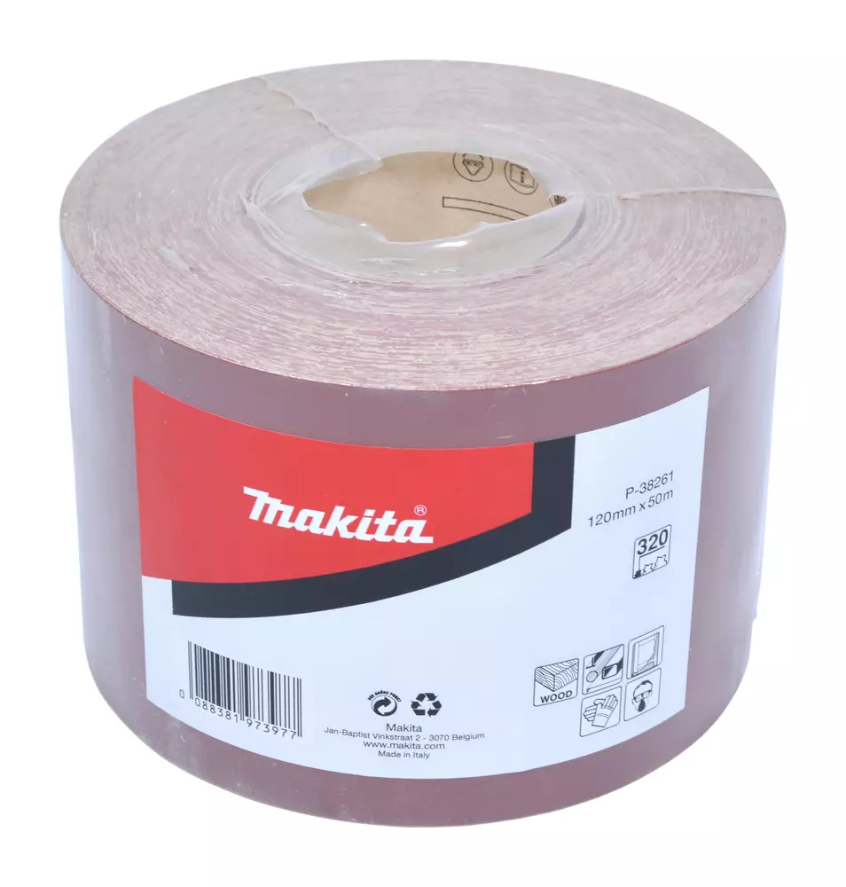 Rollo de lija, 120 mm x 50 m, 320G MAKITA P-38261