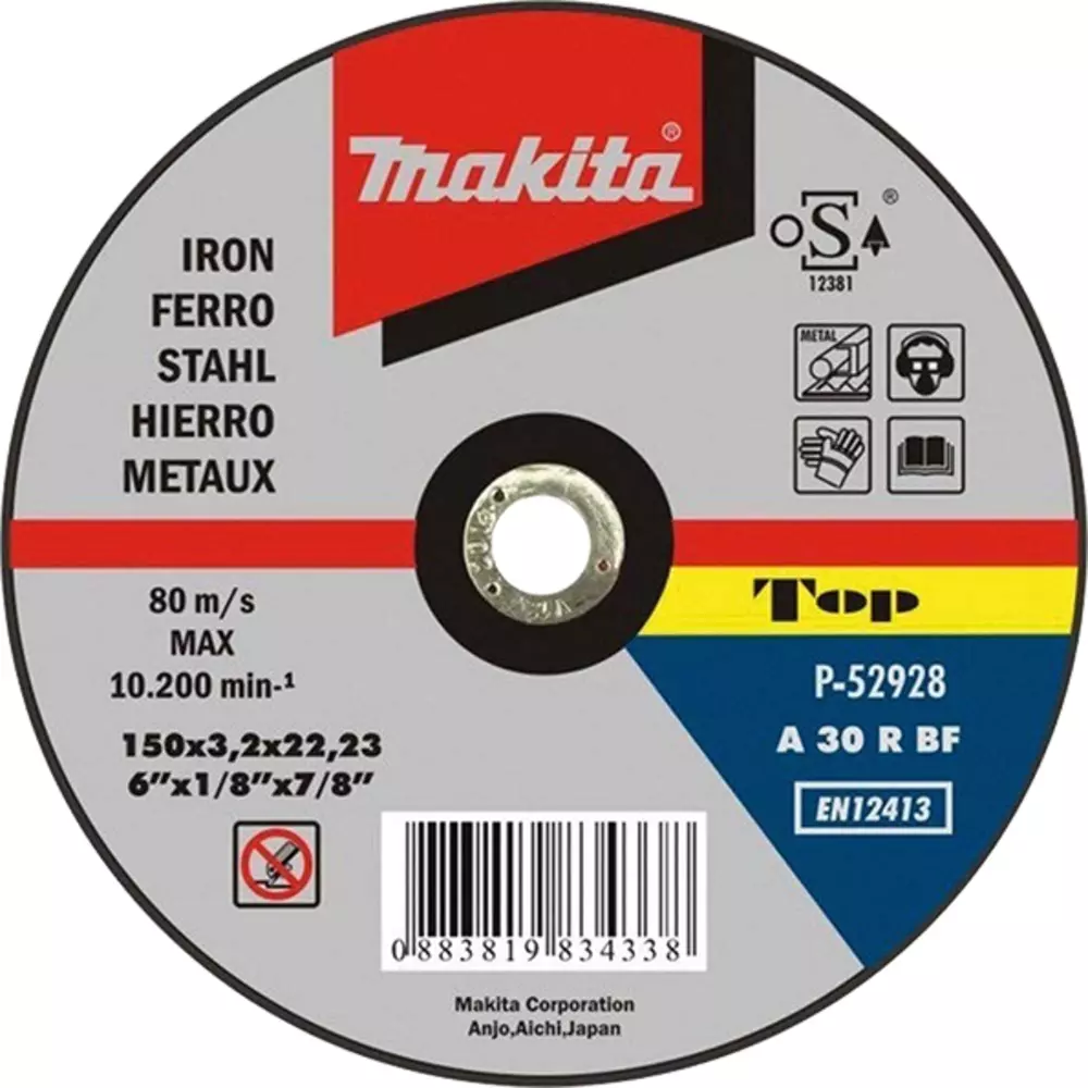Disco de corte 150 x 3.2 x 22,23 mm MAKITA P-52928