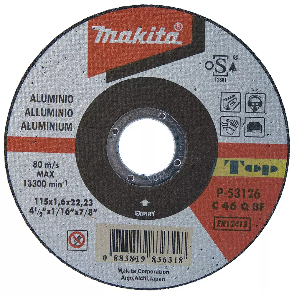Disco de corte 115 x 1,6 x 22,23 mm MAKITA P-53126