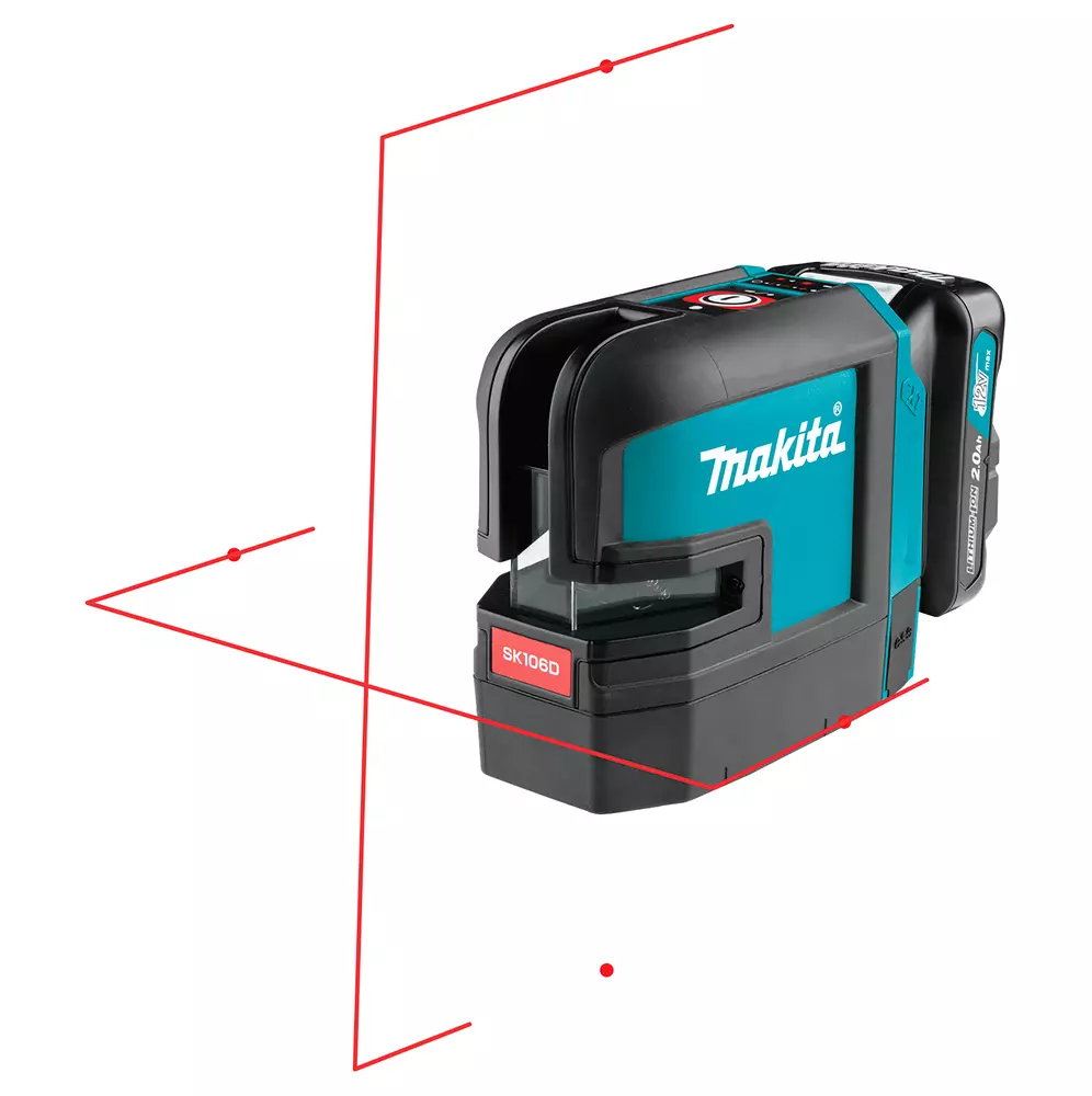 Nivel l&aacute;ser en cruz CXT&reg;  12Vmax &middot; 25 m &middot; Rojo MAKITA SK106DZ