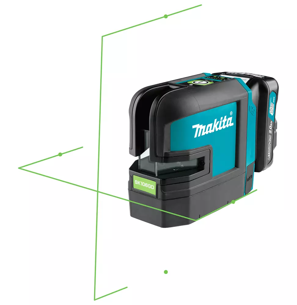 Nivel l&aacute;ser en cruz CXT&reg;  12Vmax &middot; 35m &middot; Verde MAKITA SK106GDZ